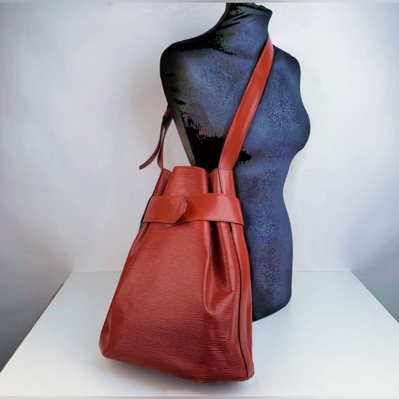 Louis Vuitton Vintage Tan Epi Leather Sac d'Epaule Bucket Shoulder Bag - Picture 16 of 16